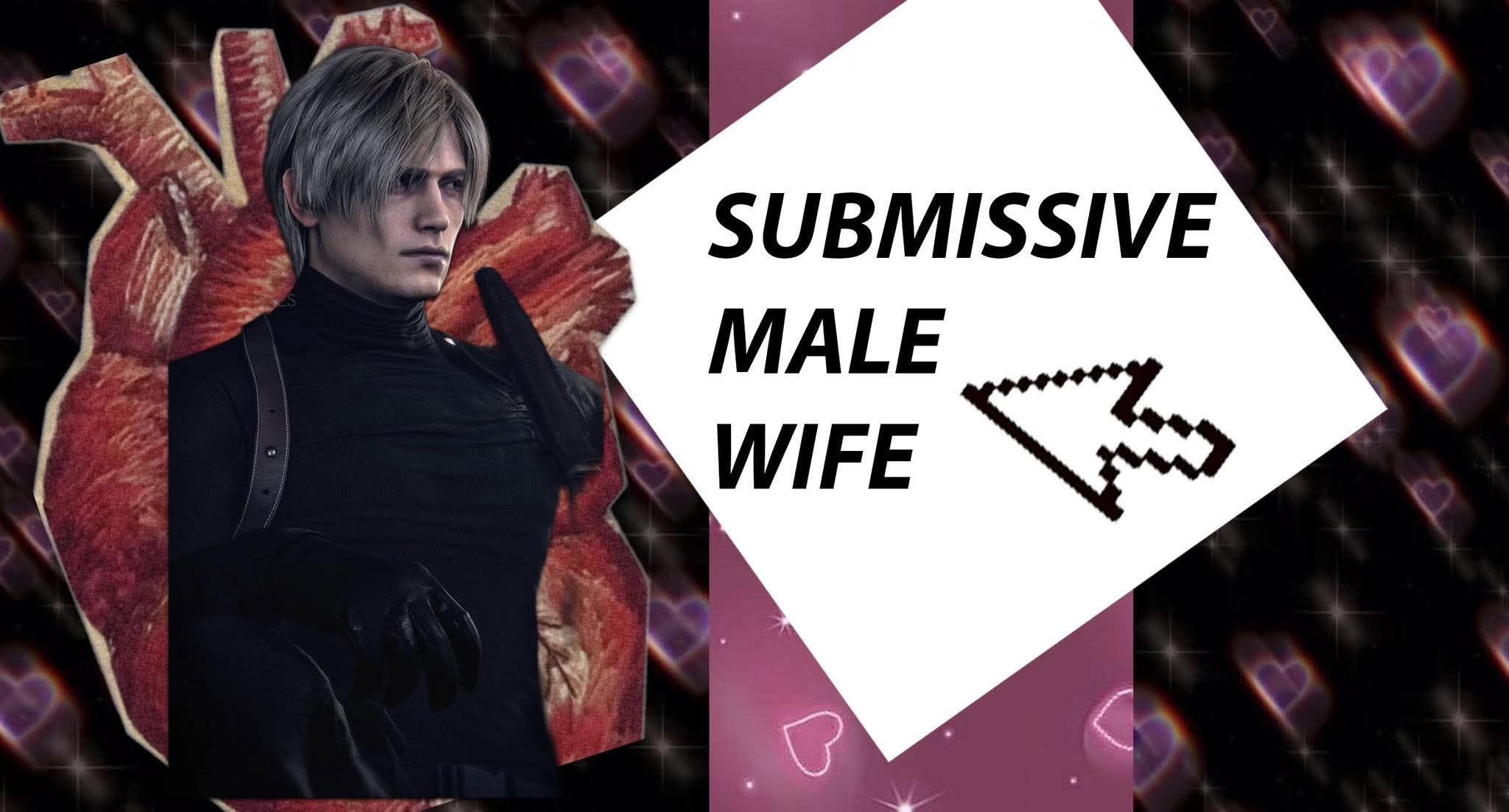 submissive male wife Leon Kennedy sticker
