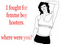 Femmeboy Hooters Sticker